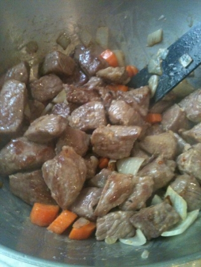 Соединить с мясом